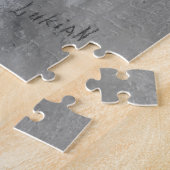 Winterse stilte bij het raam legpuzzel (Zijkant)