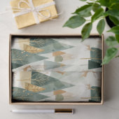 Winterse tafereel met herten tissuepapier (Geschenk)