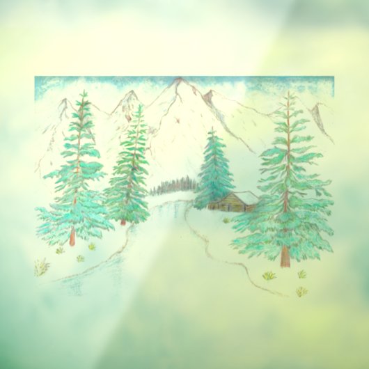 Winterse Taferelen Raamsticker (Vel 3)