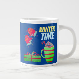 Winterse Tijd Grote Koffiekop
