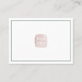 Winterse Waterverf Bloemensalon Visitekaartje (Achterkant)