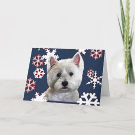 WINTERSE WESTIE FEESTDAGEN KAART
