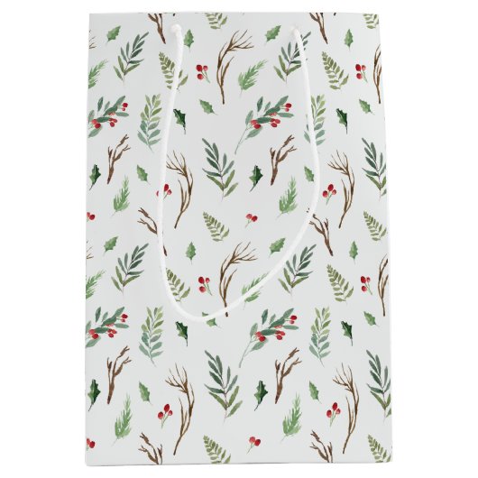 Winterse Wonderland Kerstvakantie cadeauzakje (Voorkant)