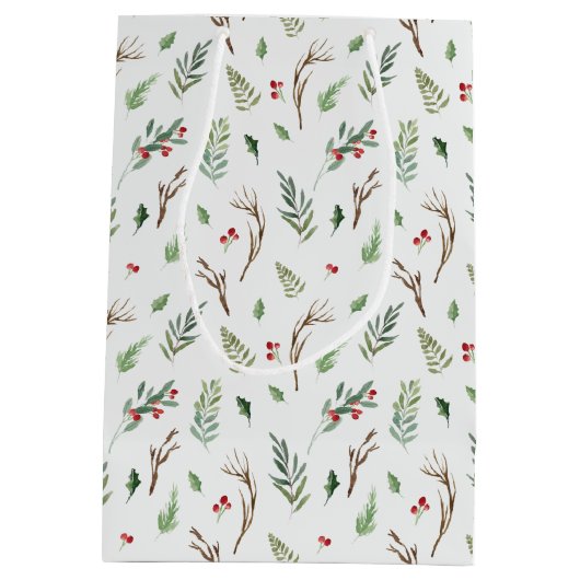 Winterse Wonderland Kerstvakantie cadeauzakje (Achterkant)