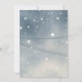 Winterse Zonnewende Charmeuze Sneeuwdorp Koele Fee Kaart (Achterkant)