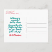 Winterseizoen Eggnog - citaat Word Art Briefkaart (Achterkant)