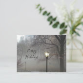 winterseizoen in het centrale park briefkaart (Staand voorkant)