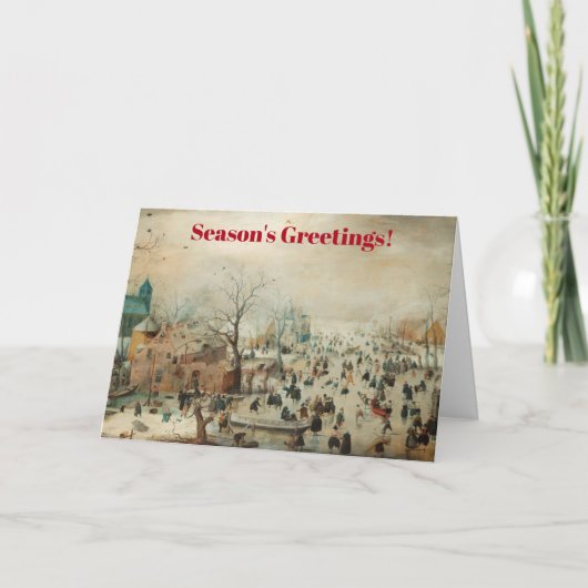 winterseizoen in Nederland Kaart (Voorkant)