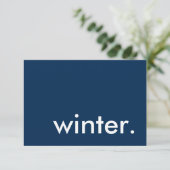 winterseizoen kaart (Staand voorkant)