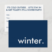 winterseizoen kaart (Voorkant / Achterkant)