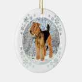 Winterseizoen Keramisch Ornament (Rechts)