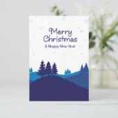 Winterseizoen ontwerp. kaart (Staand voorkant)