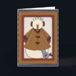 Winterseizoen Snowfolk Snowman Wenskaart 1 Feestdagen Kaart<br><div class="desc">Deze kaart is klaar voor u om uw eigen persoonlijk bericht binnen toe te voegen ... {kaartontwerp/grafiek door Trina Clark - definitief ontwerp door marlodedesigns.com} © 2004-2013 MarloDee Design: Alle voorgebe*houde rechten. Alle benodigde licenties zijn aangeschaft en zijn in het bestand opgeslagen. Afbeeldingen op deze site zijn NIET openbaar. U...</div>