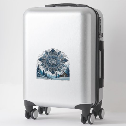 winterseizoen sticker (Koffer)