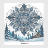 winterseizoen sticker (Vel)