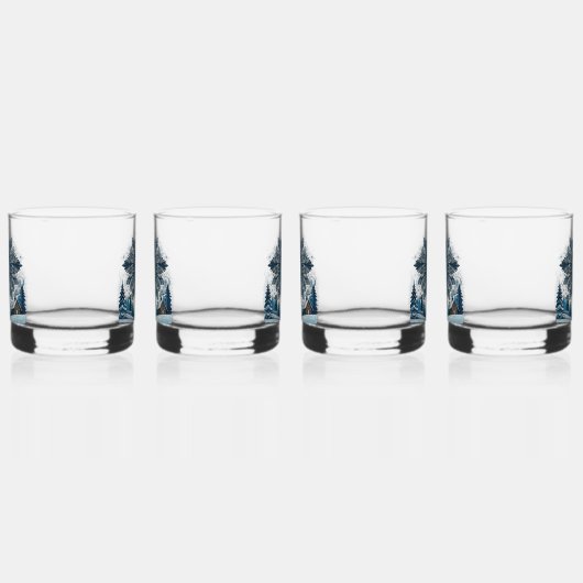 winterseizoen whisky glas (Rechts)