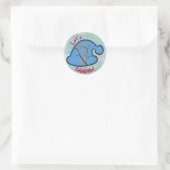 Winterseizoensgeviering stickers met aangepaste te (Tas)