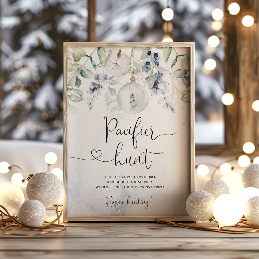 Wintersekneutraal cozy Pacifier jachtspel Poster