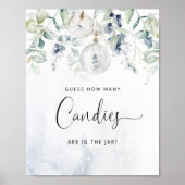 Wintersekseneutraal Raad hoeveel snoepjes Poster (Voorkant)