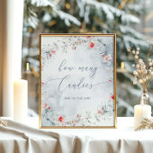 Wintersekseneutraal Raad hoeveel snoepjes Poster