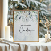 Wintersekseneutraal Raad hoeveel snoepjes Poster