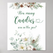 Wintersekseneutraal Raad hoeveel snoepjes Poster (Voorkant)