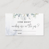 Wintersekseneutrale raad hoeveel snoep kaart (Voorkant)