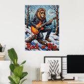 Winterserenade: ijzige riffs van de leeuw poster (Thuiskantoor)