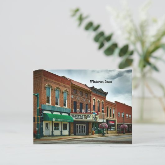 Winterset, Iowa Briefkaart (Staand voorkant)