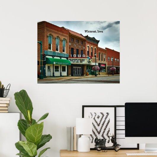Winterset, Iowa Poster (Thuiskantoor)