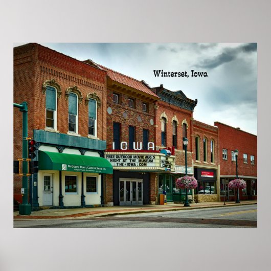 Winterset, Iowa Poster (Voorkant)