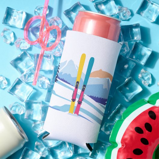 Winterski berg seltzer blikjeskoeler (Insitu Zomer)