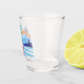 Winterski berg shot glas (Rechts)