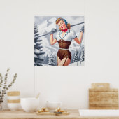  winterski-pin-up poster (Keuken)