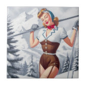  winterski-pin-up tegeltje (Voorkant)