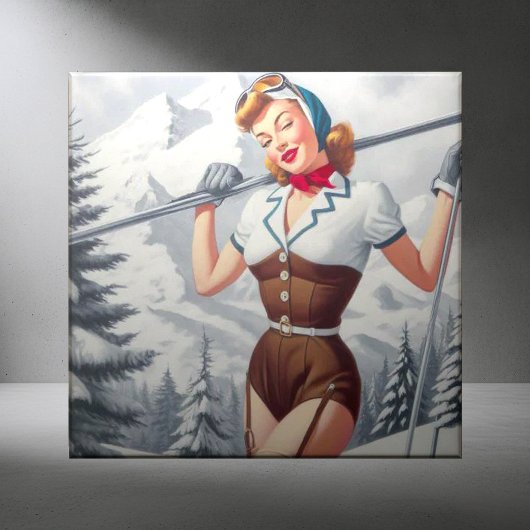  winterski-pin-up tegeltje