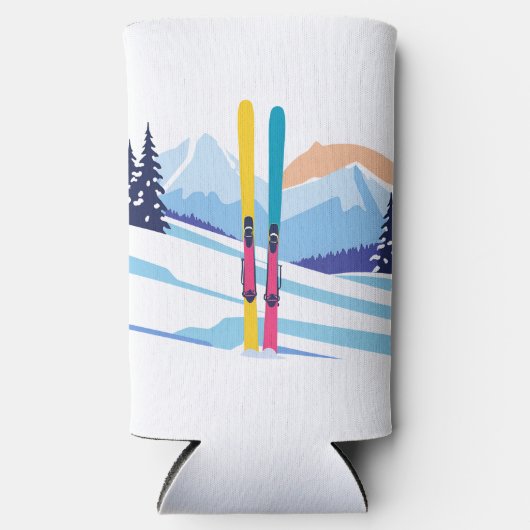 winterskiberg seltzer blikjeskoeler (Voorkant)