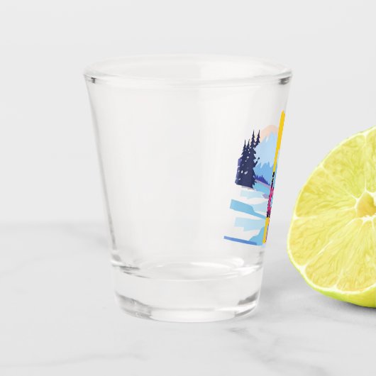 winterskiberg shot glas (Links)