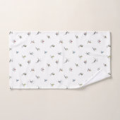 Winterskiërs in actie patroon bad handdoek (Handdoek)