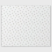 Winterskiërs in actie patroon cadeaupapier (Vlak)