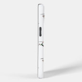 Winterskiërs in actie patroon Case-Mate iPhone case (Achterkant / Rechts)