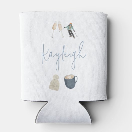 Winterskigebied Persoonlijk Afscheidscadeau voor d Blikjeskoeler (Achterkant)