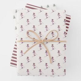 WINTERSKIHEUVELS VAKANTIE INPAKPAPIER VEL