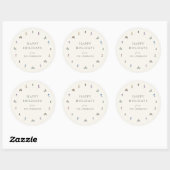 WINTERSKIHEUVELS Vakantie Ronde Sticker (Vel)