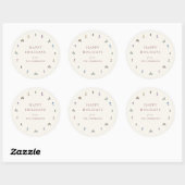 WINTERSKIHEUVELS Vakantie Ronde Sticker (Vel)
