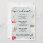 Winterskilibachelorette - weekendillustratie kaart (Achterkant)