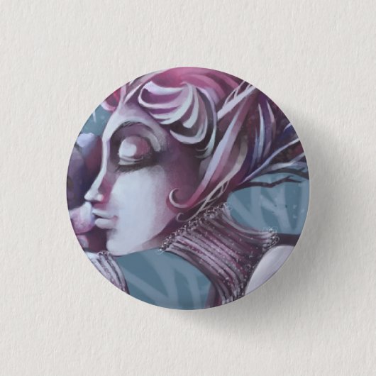 WintersKiss Ronde Button 3,2 Cm (Voorkant)