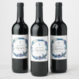 winterslaafs blauw weideetiket wijn etiket