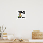 Winterslaap Grappige Poster (Keuken)