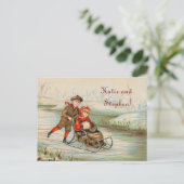  winterslee Save the Date Aankondigingskaart (Staand voorkant)